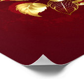 Poster Trois Roses de bijoux (Coin)