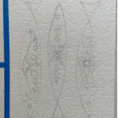 Poster Trois Sardines + Carrelage Bleu