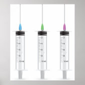 Poster Trois seringues (Devant)