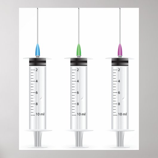 Poster Trois seringues (Devant)