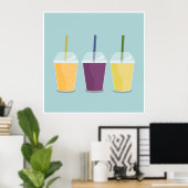 Poster Trois Smoothies (Bureau à domicile)