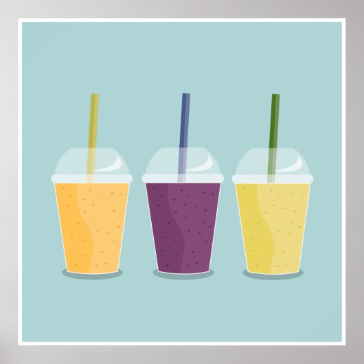 Poster Trois Smoothies (Devant)