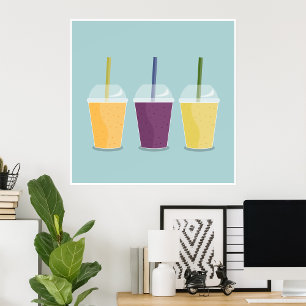 Poster Trois Smoothies