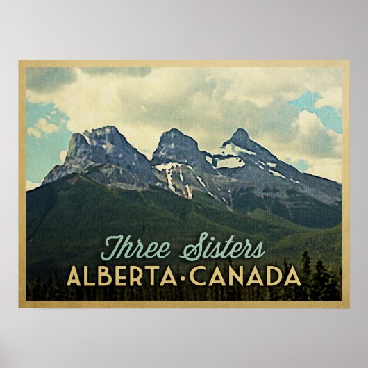 Poster Trois soeurs Alberta Canada (Devant)