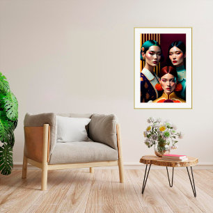 Poster Trois Soeurs - Art en toile Imprimer