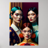 Poster Trois Soeurs - Art en toile Imprimer (Devant)