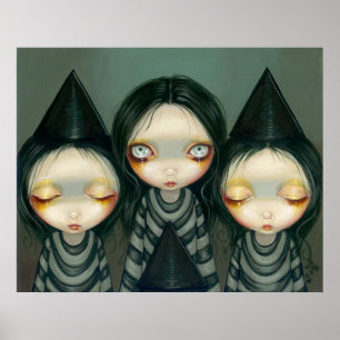 Poster Trois Soeurs de cuisine basse gothique Imprimer
