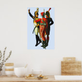 Poster trois soldats français vers 1800 (Cuisine)