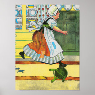 Poster Trois souris aveugle Mère Oie Nourriture rime