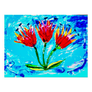Poster Trois tulipes