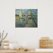 Poster Trois voiliers Bray Dunes France (Cuisine)