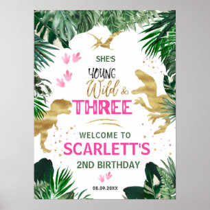 Poster Trois Wild Rose T-Rex 3e anniversaire Accueil