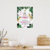 Poster Trois Wild Rose T-Rex 3e anniversaire Accueil (Cuisine)