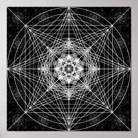 Poster Troisième dimension Géométrie sacrée (Devant)
