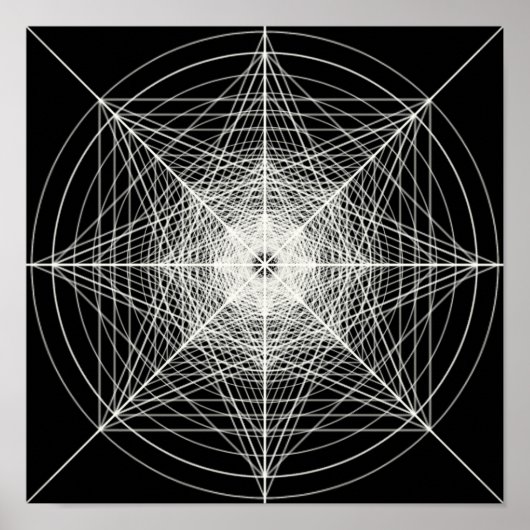 Poster Troisième dimension Géométrie sacrée (Devant)