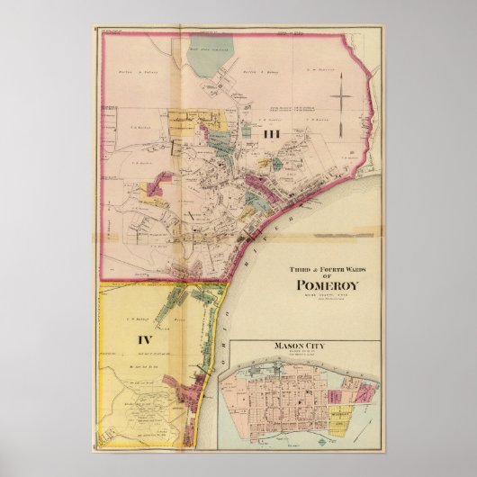 Poster Troisième et quatrième rangs de Pomeroy (Devant)