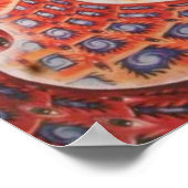 Poster Troisième oeil psychédélique et univers (Coin)