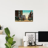 Poster Troisième rue à Portland, Oregon (Bureau à domicile)