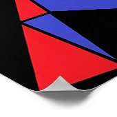 Poster Troisième Trinité des triangles Abstraits Ken Gage (Coin)