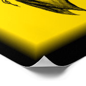 Poster Troll schwarz gelen design (Coin)