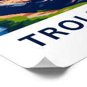 Poster Trolltunga Norvège Imprimer (Coin)