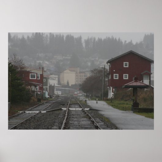 Poster Trolly track Astoria Oregon Coast (Devant)