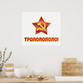 Poster Trololo en cyrillique (Cuisine)