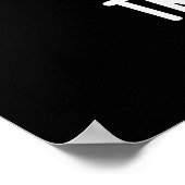 Poster Trom-bone Musique drôle Trombone Pun Dark BG (Coin)