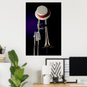 Poster Trombone Jazz (Bureau à domicile)