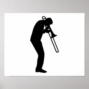 Poster Trombone Player