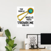 Poster Trombone Solos (Bureau à domicile)