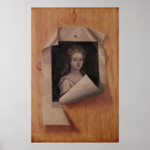 Poster Trompe - l ' portrait d'oeil de Madame