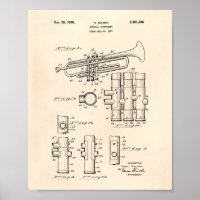 Trompette 1939 Brevet Art Vieux Poivre