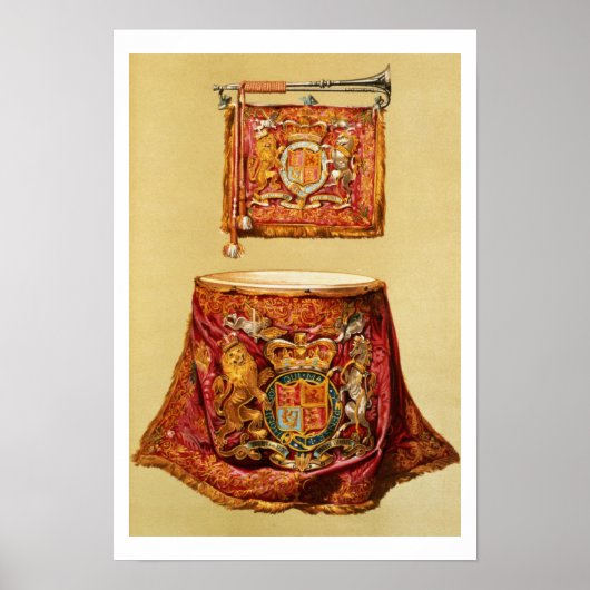 Poster Trompette d'État, probablement George III et kettl (Devant)