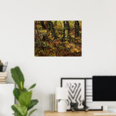 Poster Troncs d'arbres avec lierre par Vincent van Gogh (Bureau à domicile)