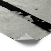 Poster Troncs de bambou dans la neige (Coin)