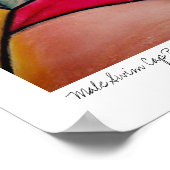 Poster Troncs rouges Casquette de natation masculine par  (Coin)