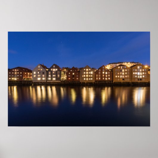 Poster Trondheim Norvège (Devant)