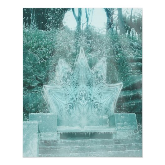 Poster Trône de glace - (Devant)