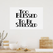 Poster Trop béni pour être souligné (Cuisine)