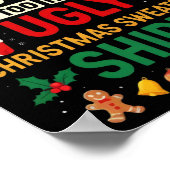 Poster Trop Chauds Les Vilains Pulls De Noël Drôles Xmas (Coin)