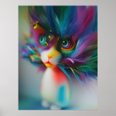 Poster Trop mignonne Créature Arc-en-Ciel (Devant)