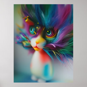 Poster Trop mignonne Créature Arc-en-Ciel