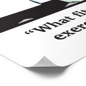 Poster Trop Occupé Pour Faire De L'Exercice ? (Coin)