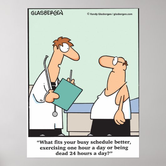 Poster Trop Occupé Pour Faire De L'Exercice ? (Devant)