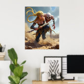 Poster Trop Près (Bureau à domicile)