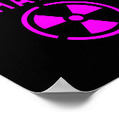 Poster Trop Radical Pour Manipuler Panneau Symbole Radioa (Coin)