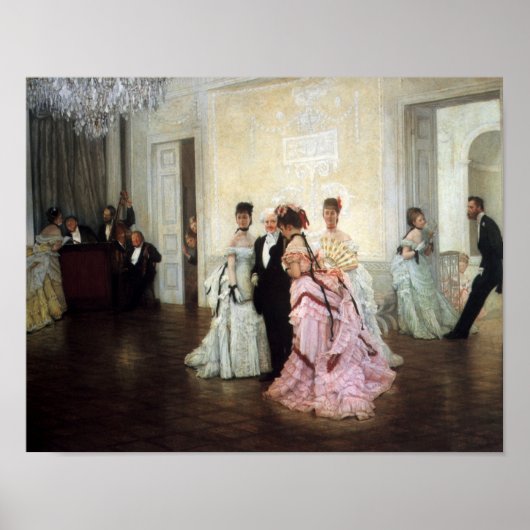 Poster Trop tôt, par James Tissot (Devant)