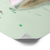 Poster Tropcal Blue Watercolor Beach Gnomes (Coin)