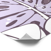 Poster Tropic seamless pattern with orchid and monstera l (Coin)
